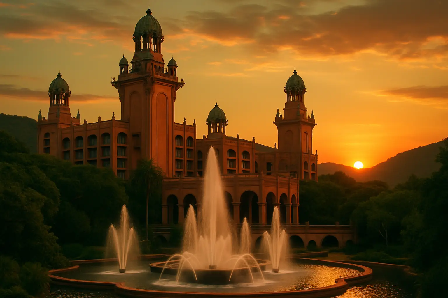 Sun City Resort and surrounding bushveld